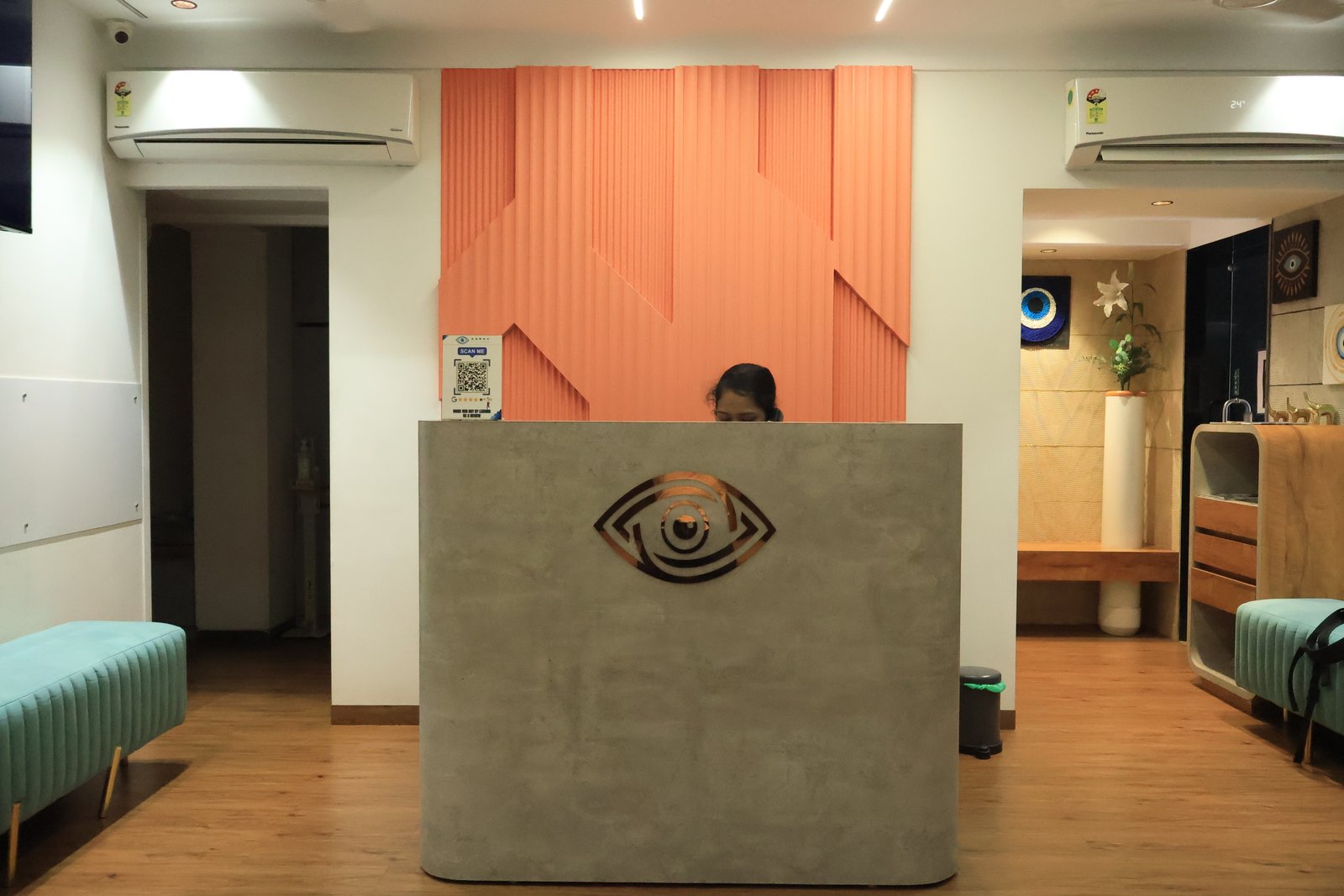 Aarav Eye Care reception and patient-care environment