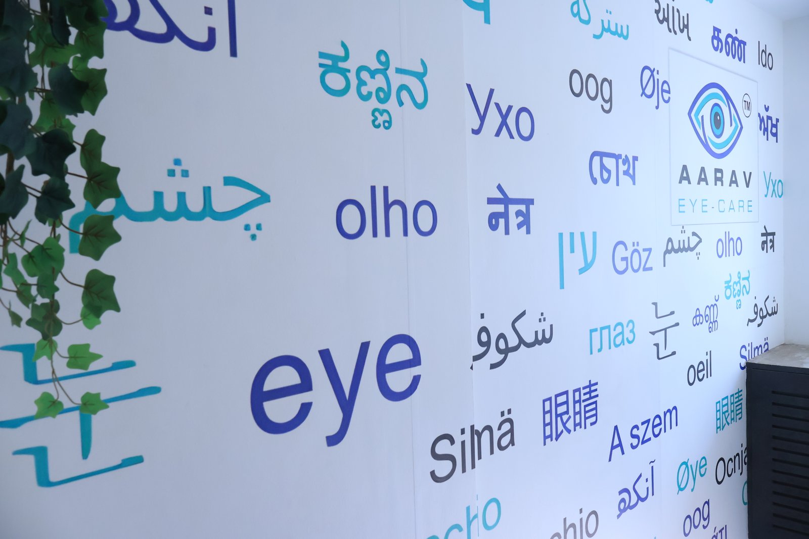 Aarav Eye Care multilingual patient environment